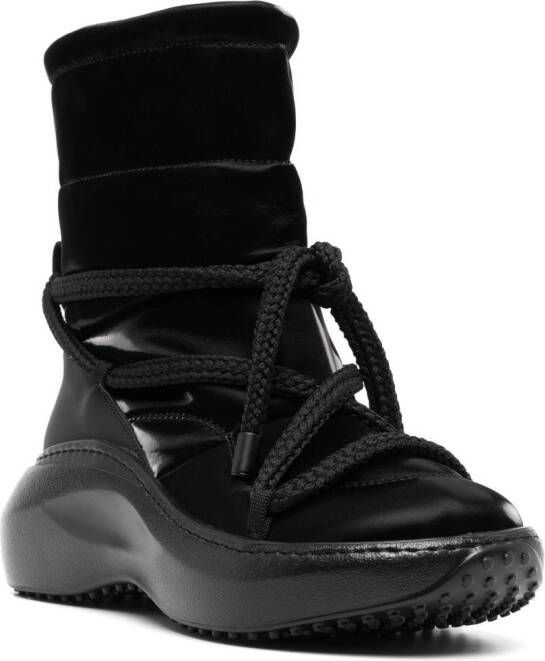 Vic Matie ankle-length quilted snow boots Black