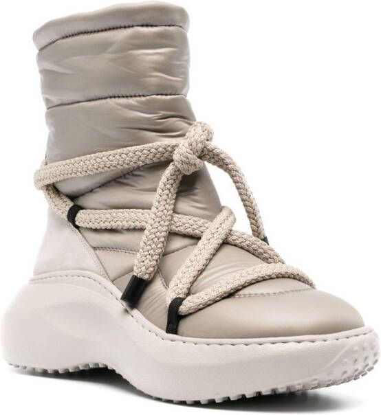 Vic Matie ankle-length quilted snow boots Neutrals