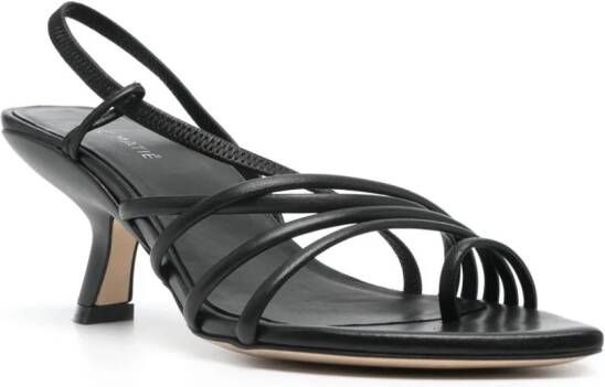 Vic Matie Asymmetric Slash 60mm sandals Black