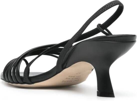 Vic Matie Asymmetric Slash 60mm sandals Black
