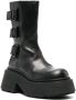 Vic Matie buckled leather platform boots Black - Thumbnail 2