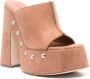 Vic Matie Chamois 140mm suede sandals Brown - Thumbnail 2