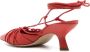 Vic Matie Chanel 60mm leather sandals Red - Thumbnail 3