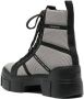 Vic Matie check-pattern leather chunky boots Black - Thumbnail 3