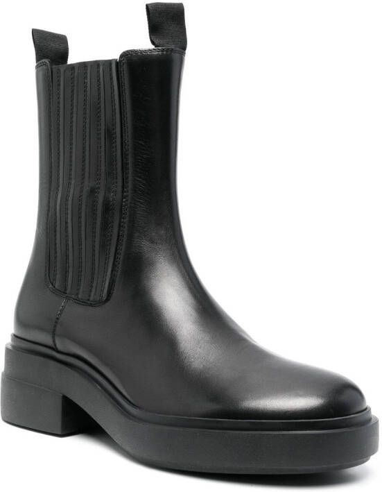 Vic Matie chunky 55mm leather boots Black