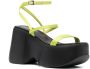 Vic Matie chunky leather sandals Green - Thumbnail 2