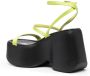 Vic Matie chunky leather sandals Green - Thumbnail 3