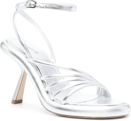 Vic Matie Dosh 80mm leather sandals Silver
