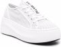 Vic Matie embossed-logo leather sneakers White - Thumbnail 2