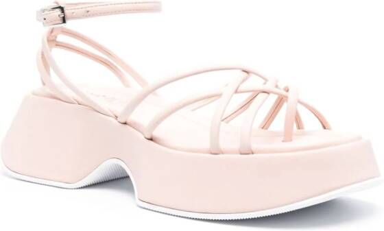 Vic Matie flatform leather sandals Pink