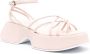Vic Matie flatform leather sandals Pink - Thumbnail 2
