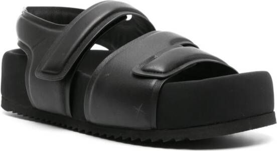 Vic Matie Gear flatform sandals Black