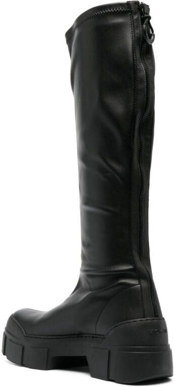 Vic Matie knee-length leather boots Black