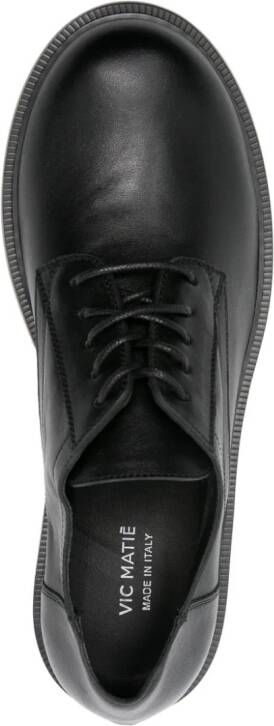 Vic Matie lace-up leather derby shoes Black