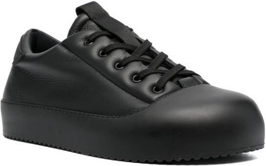 Vic Matie leather low-top sneakers Black