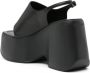 Vic Matie leather platform sandals Black - Thumbnail 3