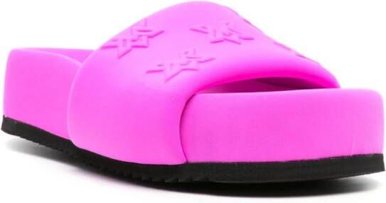 Vic Matie logo-embossed padded sandals Pink