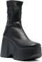 Vic Matie logo-print leather boots Black - Thumbnail 2
