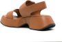 Vic Matie Mini Yoko leather sandals Brown - Thumbnail 3