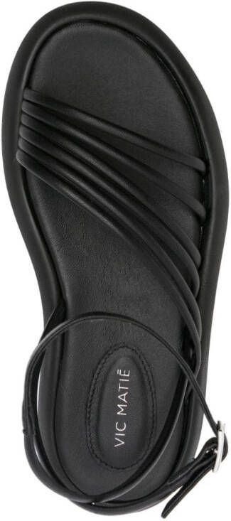 Vic Matie multi-way strap sandals Black