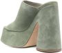 Vic Matie open-toe 140mm suede mules Green - Thumbnail 3