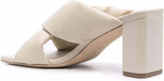 Vic Matie padded crossover-strap mules Neutrals