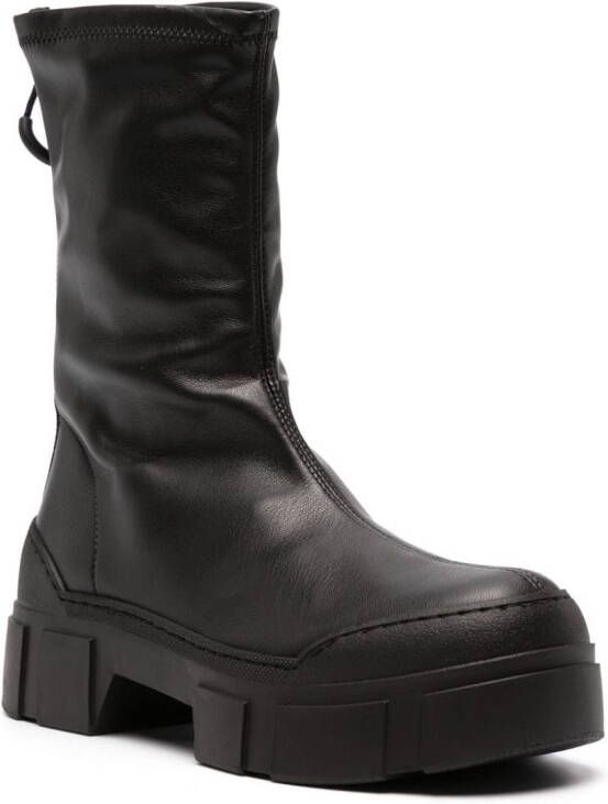 Vic Matie Roccia faux-leather ankle boots Black