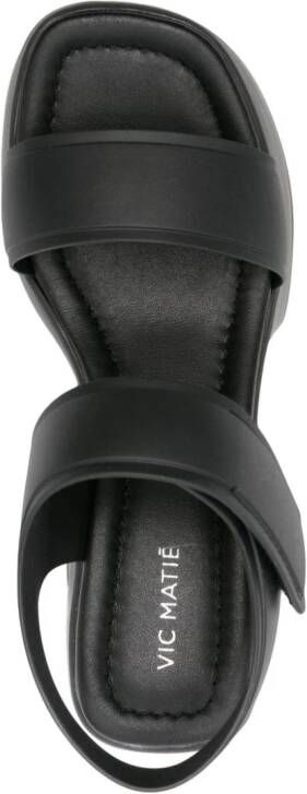 Vic Matie Rubby platform-wedge sandals Black