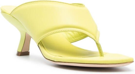 Vic Matie Slash 60mm thong sandals Yellow