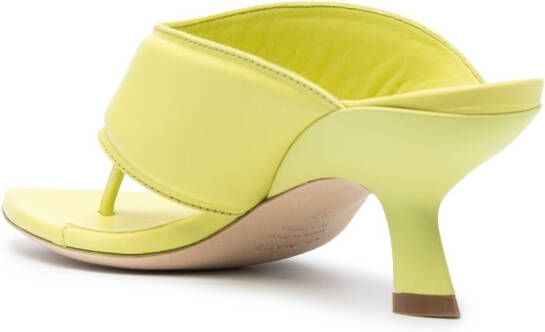 Vic Matie Slash 60mm thong sandals Yellow