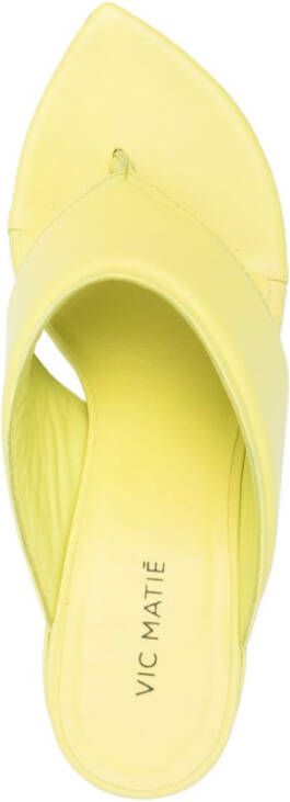 Vic Matie Slash 60mm thong sandals Yellow