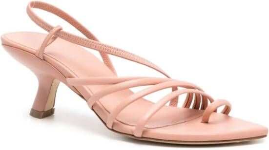 Vic Matie Slash 70mm leather sandals Pink