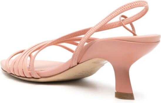 Vic Matie Slash 70mm leather sandals Pink