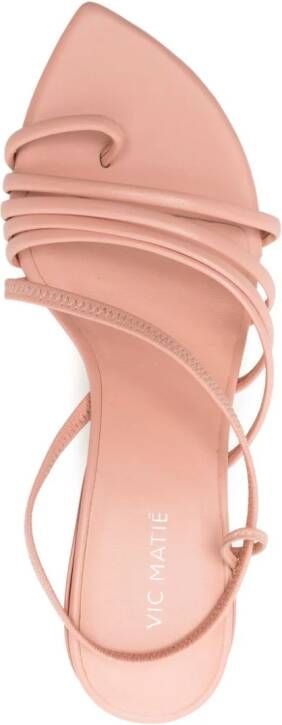 Vic Matie Slash 70mm leather sandals Pink