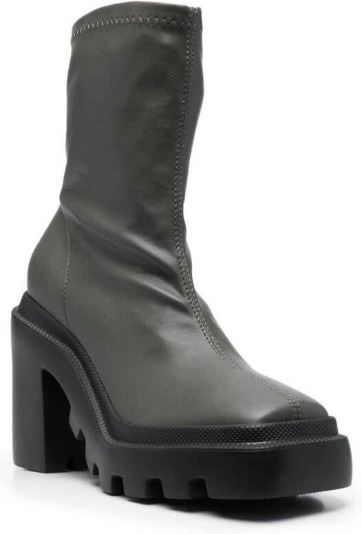 Vic Matie square-toe ankle boots Grey