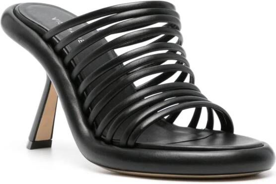 Vic Matie strappy leather mules Black