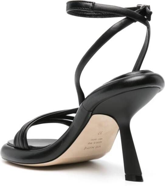 Vic Matie strappy leather sandals Black