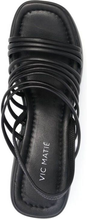Vic Matie strappy platform 110mm sandals Black
