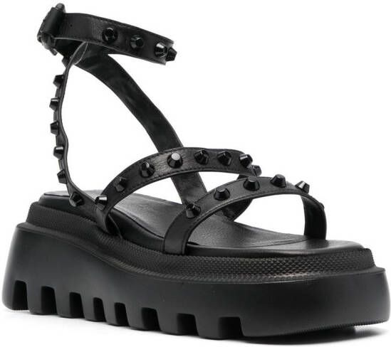 Vic Matie stud-embellished chunky sandals Black