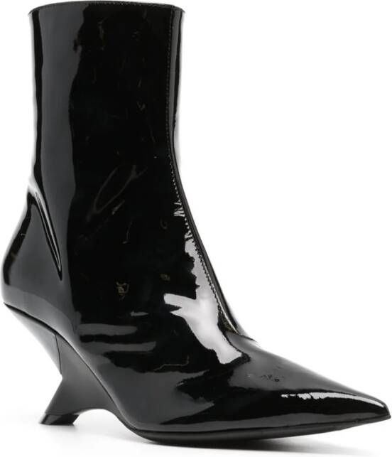 Vic Matie Swam Tube 70mm ankle boots Black
