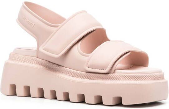 Vic Matie touch-strap leather sandals Pink
