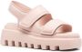 Vic Matie touch-strap leather sandals Pink - Thumbnail 2