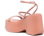 Vic Matie Yoko 110mm wedge sandals Pink - Thumbnail 3