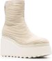 Vic Matie zipped wedge ankle boots Neutrals - Thumbnail 2