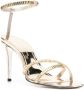 Victoria Beckham 100mm crystal-embellished sandals Gold - Thumbnail 2