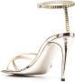 Victoria Beckham 100mm crystal-embellished sandals Gold - Thumbnail 3