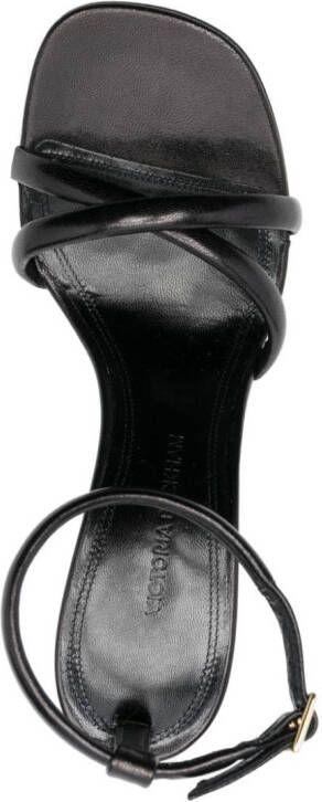 Victoria Beckham 100mm leather sandals Black