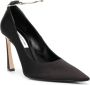 Victoria Beckham 100mm pointed-toe satin pumps Black - Thumbnail 3