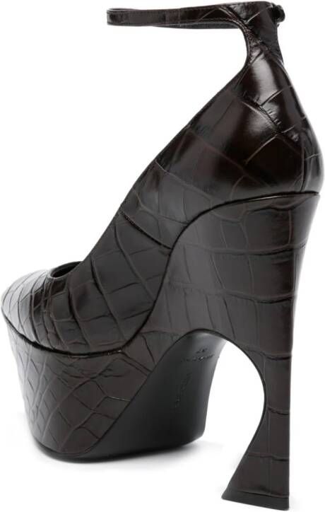 Victoria Beckham 140mm sculpted-heel leather pumps Red