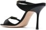 Victoria Beckham buckle-embellished 100mm leather heels Black - Thumbnail 3